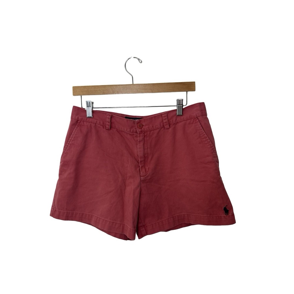 Ralph Lauren Sport Women 10 Coral Salmon  Pony Logo Shorts
